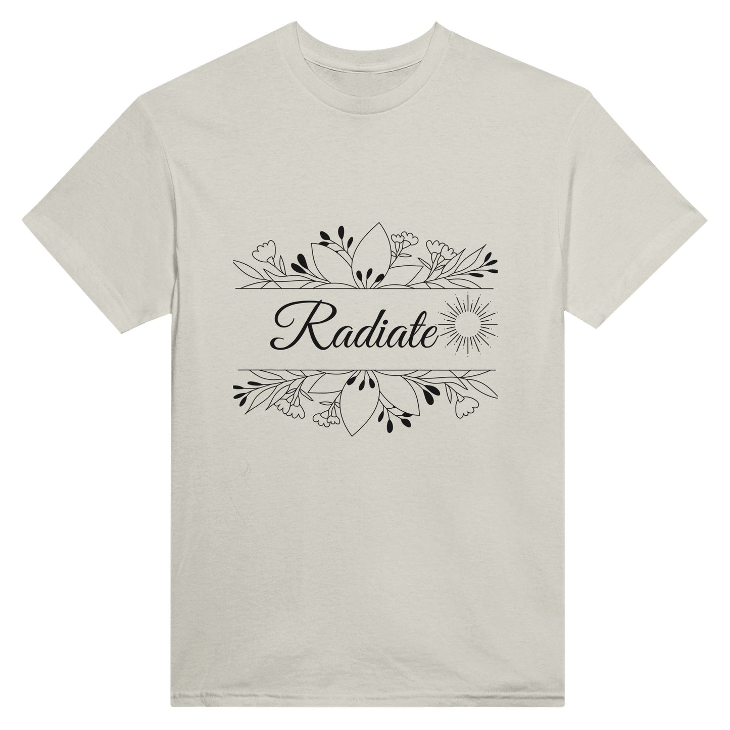 Radiate - Heavyweight Unisex Crewneck T-shirt - Happiness A Click Away