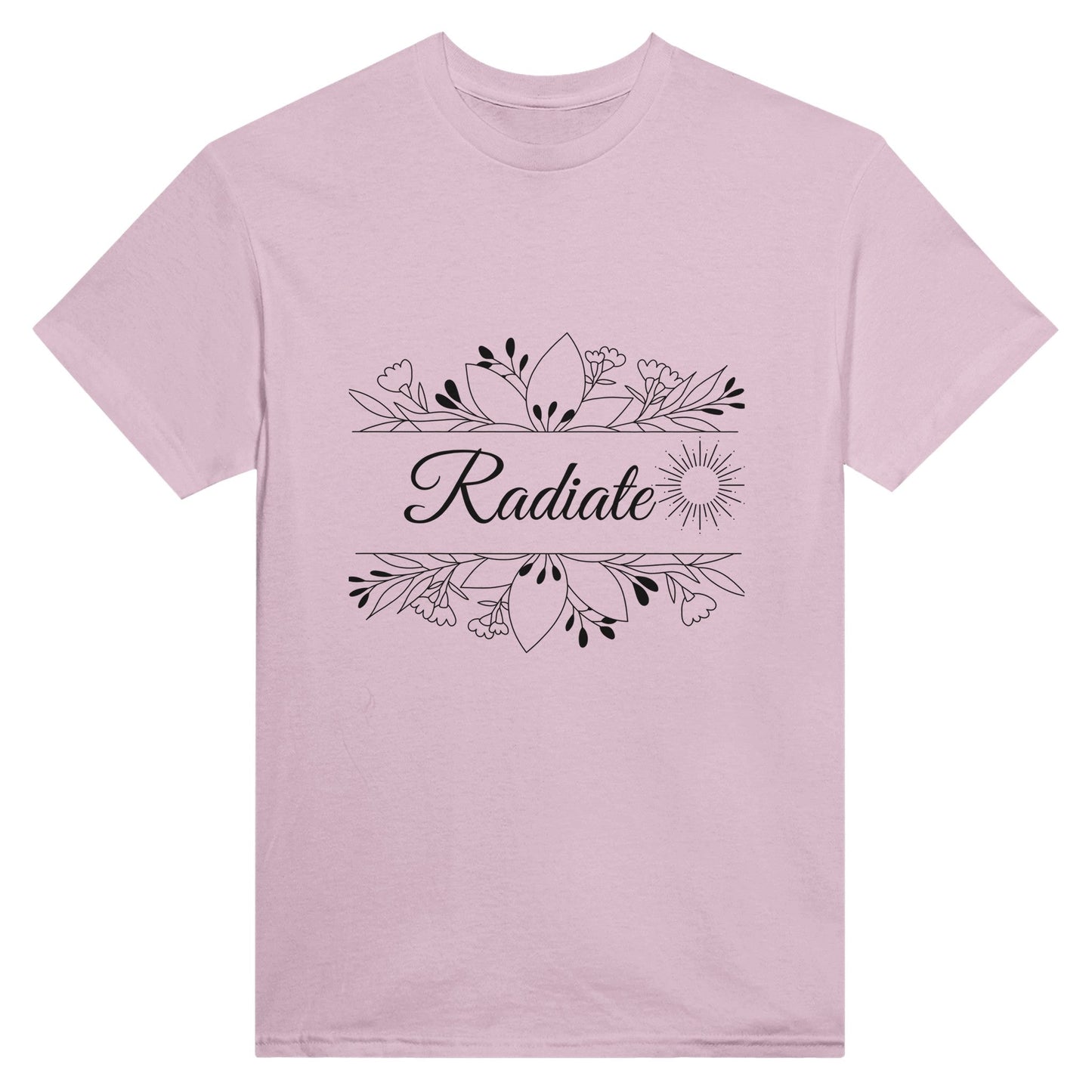 Radiate - Heavyweight Unisex Crewneck T-shirt - Happiness A Click Away