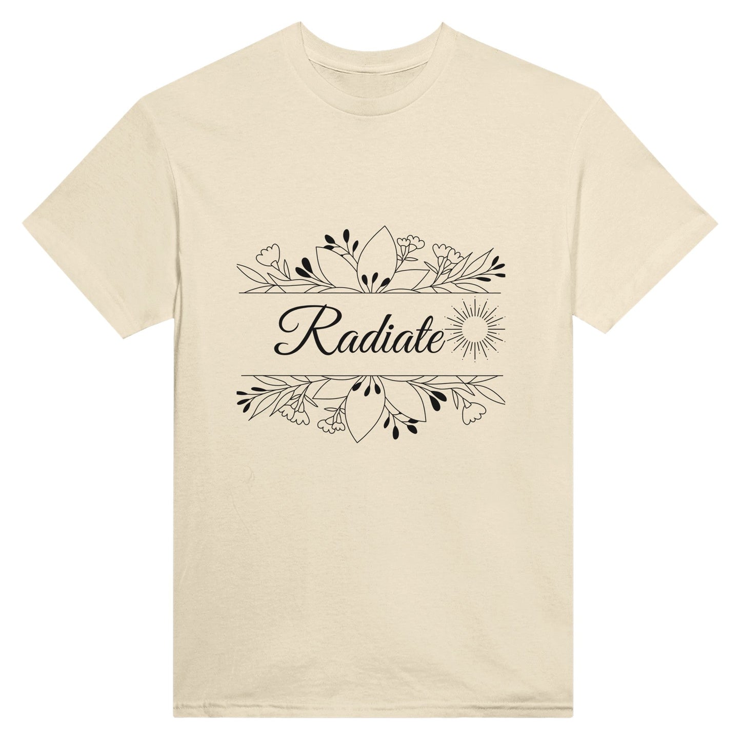 Radiate - Heavyweight Unisex Crewneck T-shirt - Happiness A Click Away