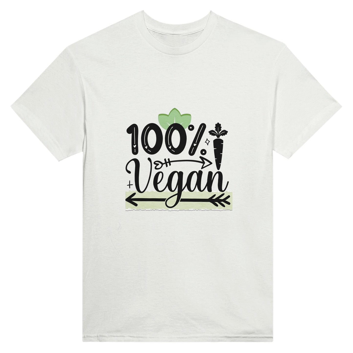 Radiate in '100% Vegan' Classic Unisex Tee, Vegan Fashion Finds - Happiness A Click Away