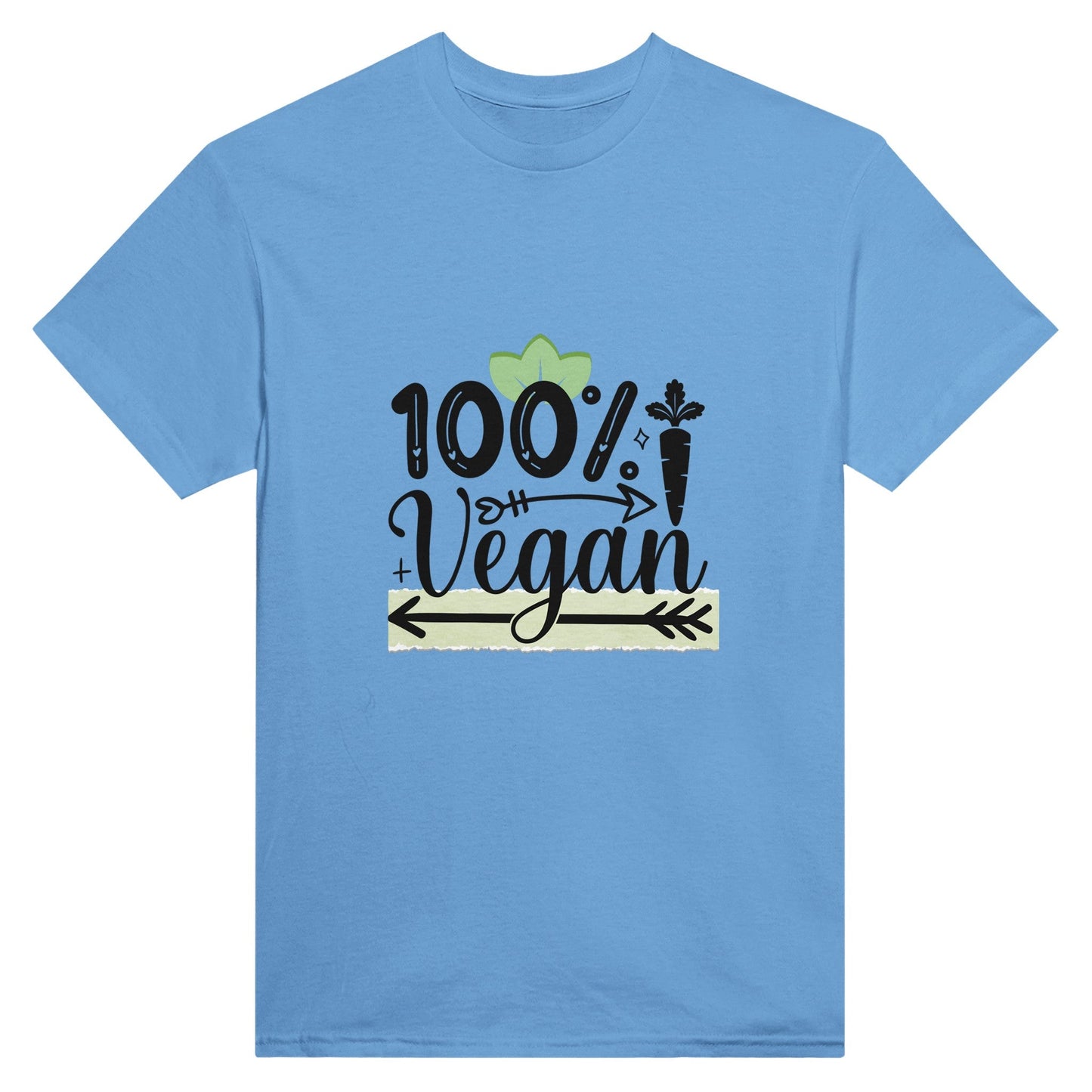 Radiate in '100% Vegan' Classic Unisex Tee, Vegan Fashion Finds - Happiness A Click Away