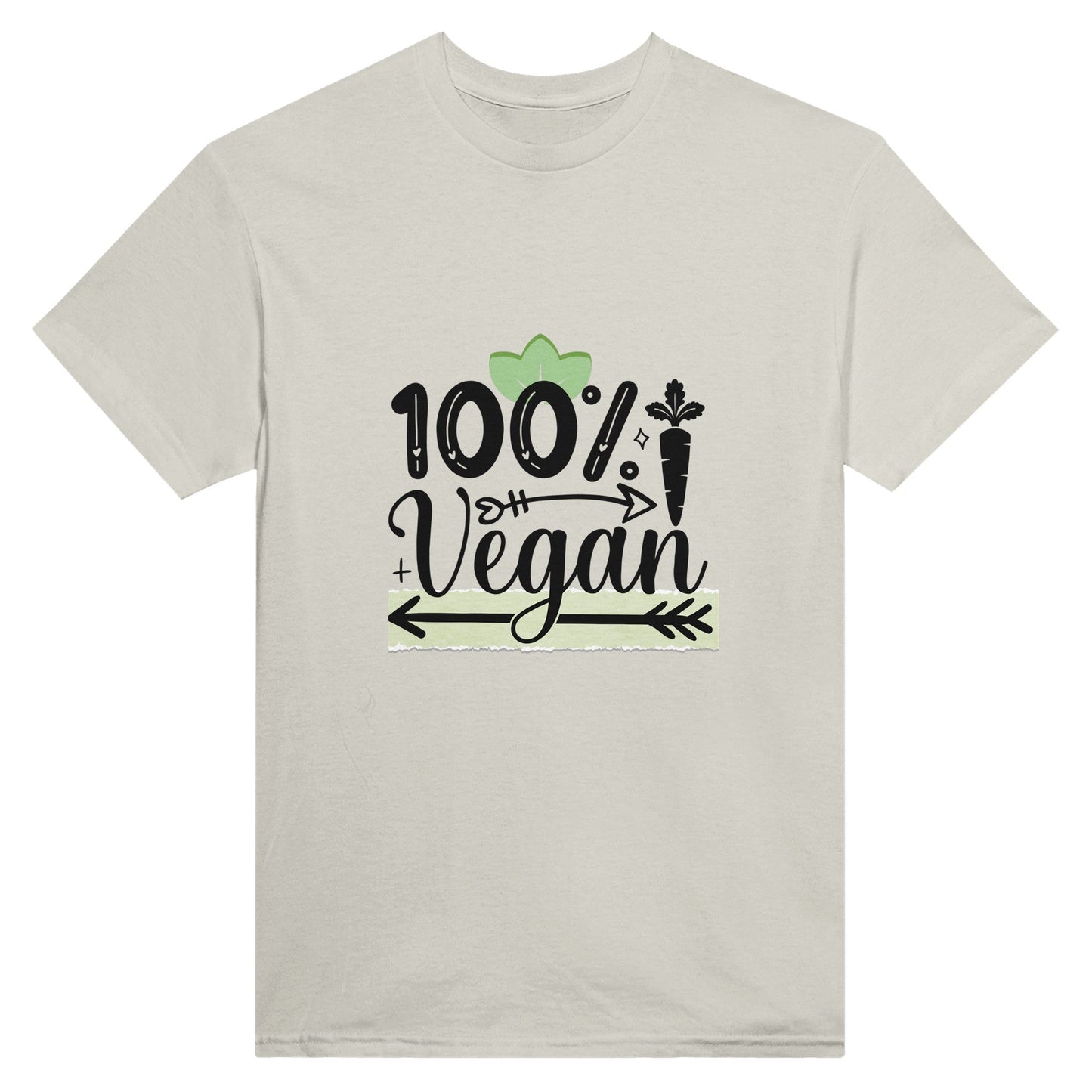 Radiate in '100% Vegan' Classic Unisex Tee, Vegan Fashion Finds - Happiness A Click Away