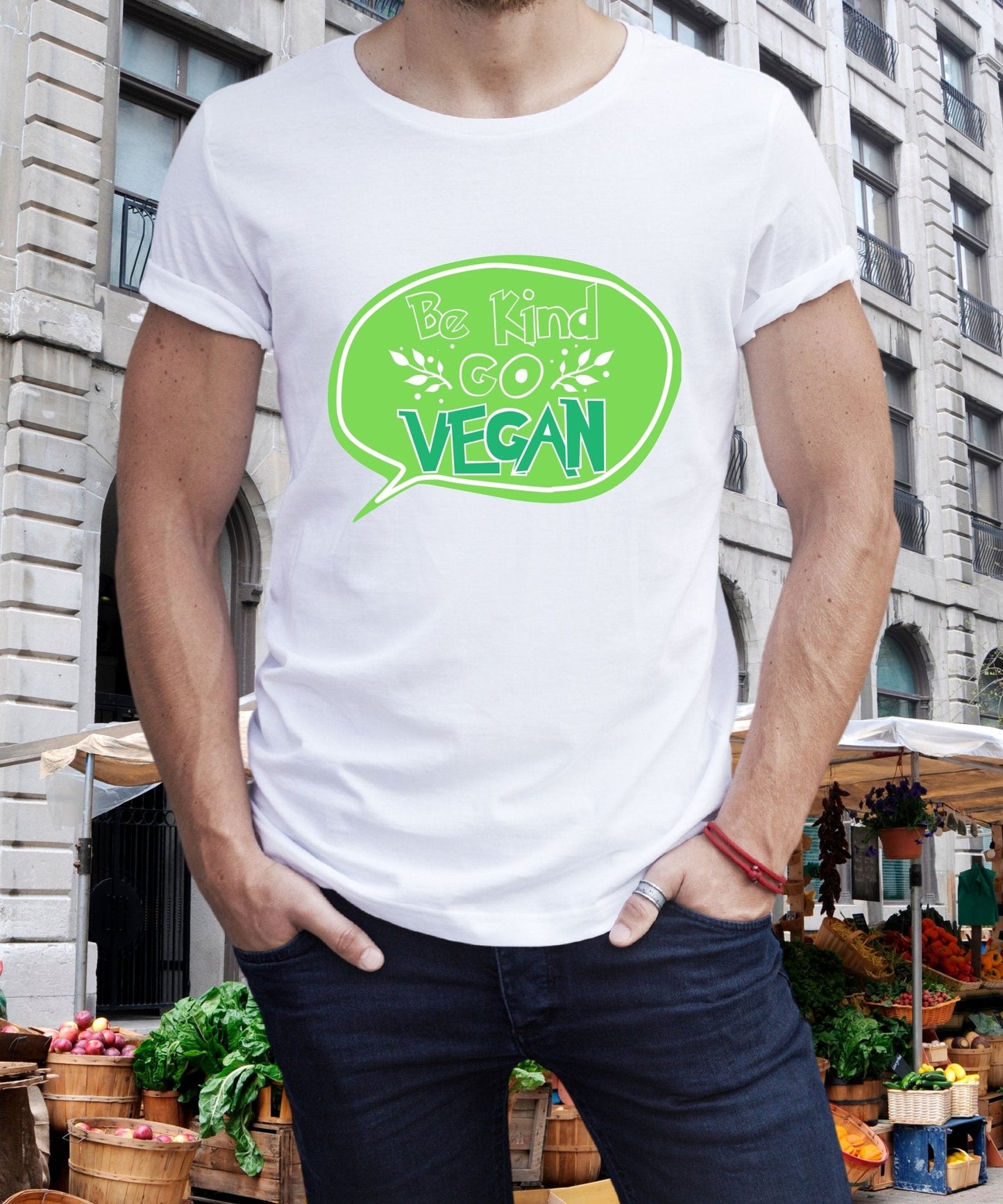 Radiate in 'Be Kind, Go Vegan' Classic Unisex Tee, Vegan Fashion Finds - Happiness A Click Away