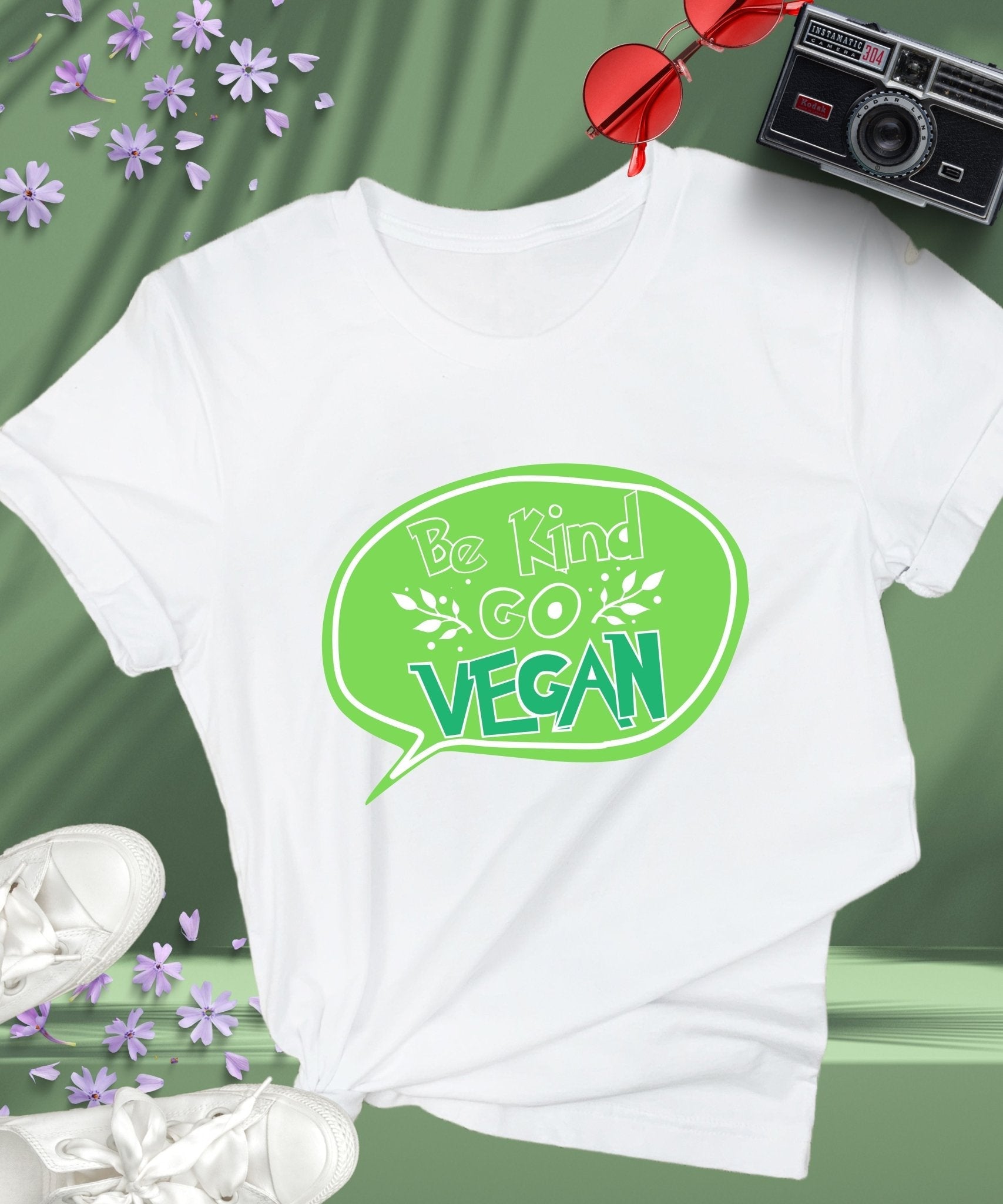 Radiate in 'Be Kind, Go Vegan' Classic Unisex Tee, Vegan Fashion Finds - Happiness A Click Away