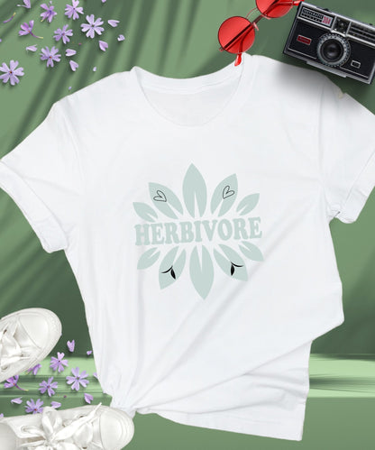 Radiate in 'Herbivore' Classic Unisex Tee, Vegan Fashion Finds - Happiness A Click Away