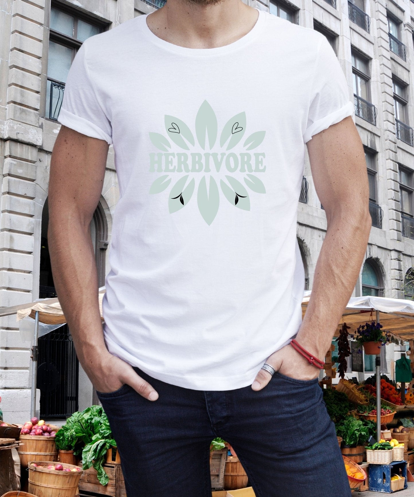 Radiate in 'Herbivore' Classic Unisex Tee, Vegan Fashion Finds - Happiness A Click Away