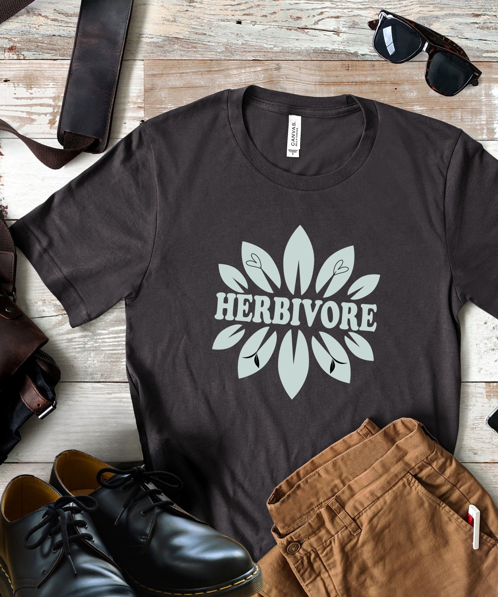 Radiate in 'Herbivore' Classic Unisex Tee, Vegan Fashion Finds - Happiness A Click Away