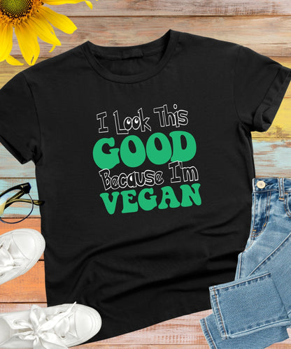 Radiate in 'I Look This Good' Classic Unisex Tee, Vegan Fashion Finds - Happiness A Click Away