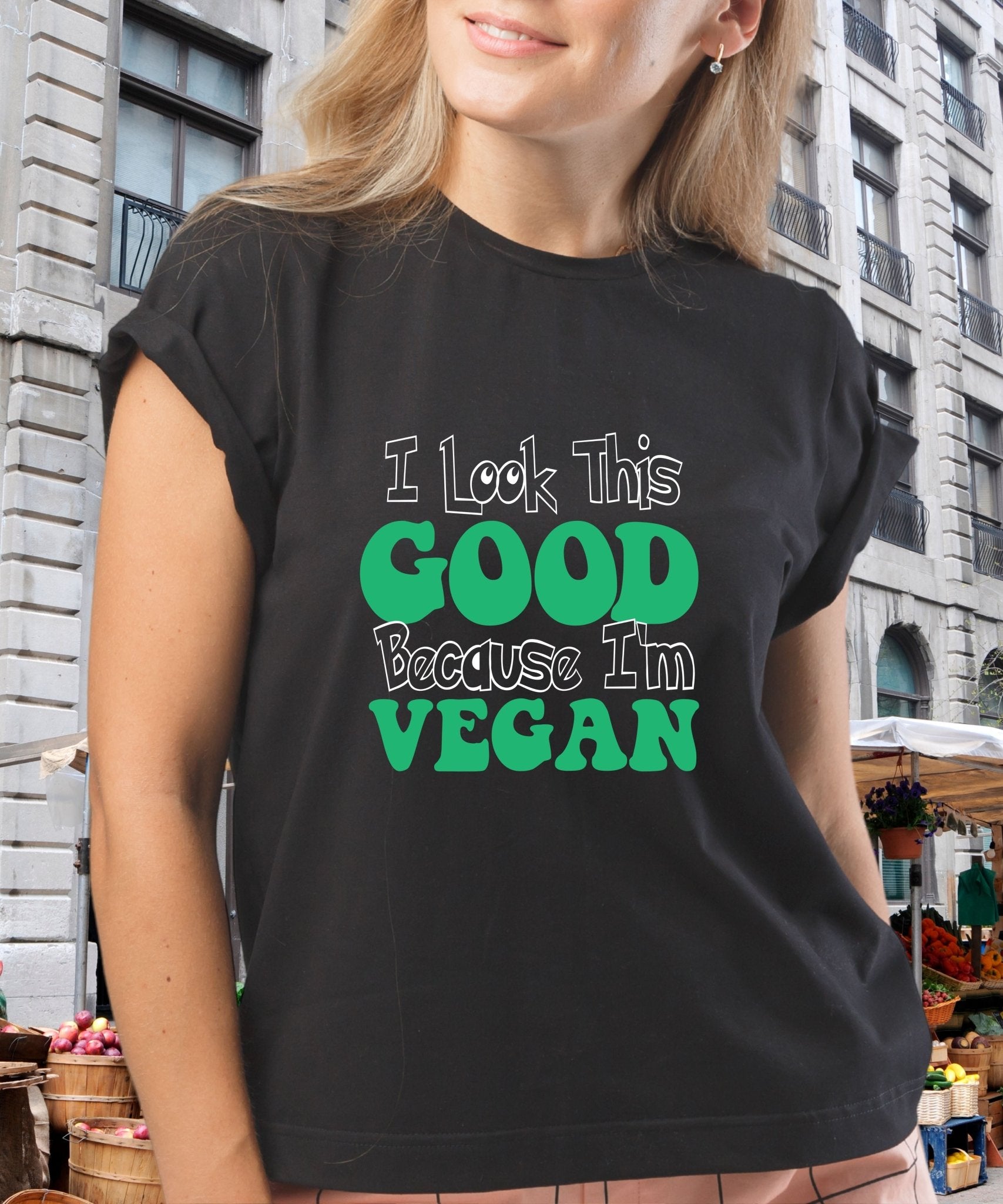 Radiate in 'I Look This Good' Classic Unisex Tee, Vegan Fashion Finds - Happiness A Click Away