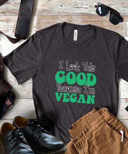 Radiate in 'I Look This Good' Classic Unisex Tee, Vegan Fashion Finds - Happiness A Click Away