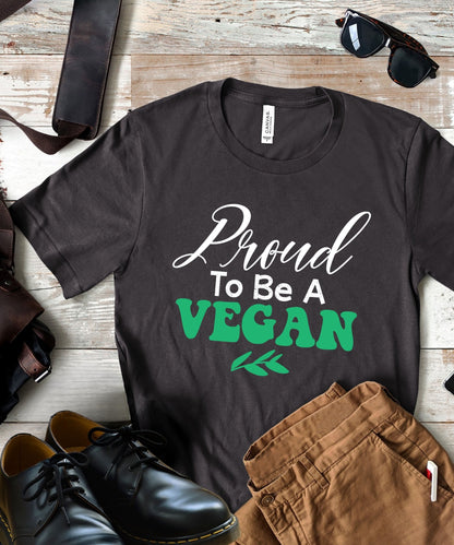 Radiate in 'Proud to Be a Vegan' Classic Unisex Tee, Vegan Fashion Finds - Happiness A Click Away