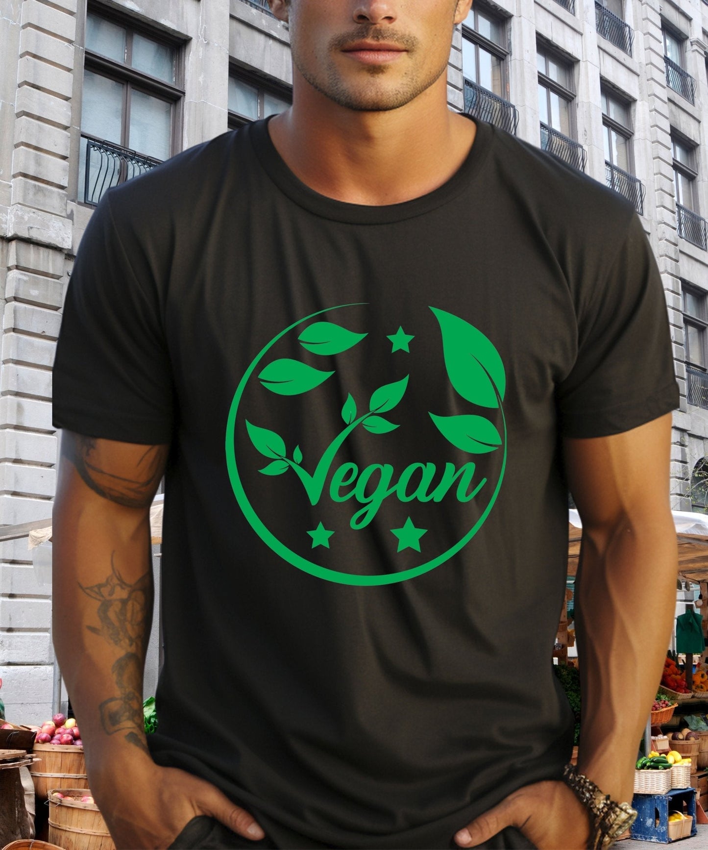 Radiate in 'Vegan' Classic Unisex Tee, Vegan Fashion Finds - Happiness A Click Away