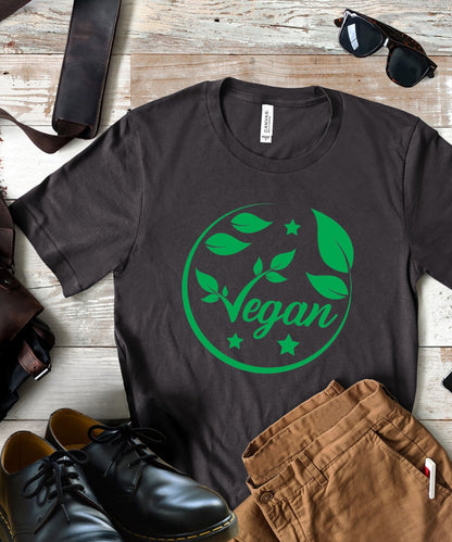 Radiate in 'Vegan' Classic Unisex Tee, Vegan Fashion Finds - Happiness A Click Away