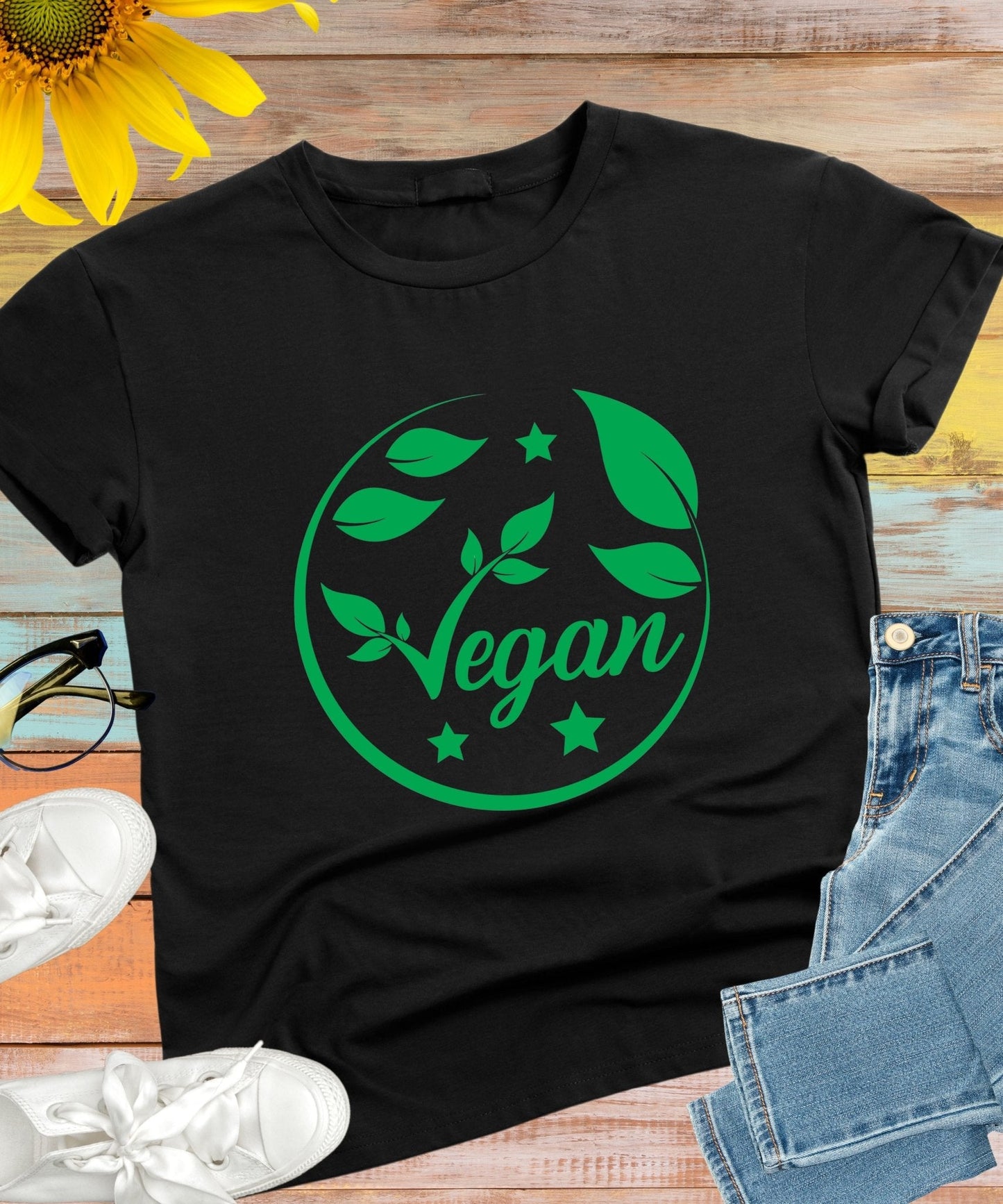 Radiate in 'Vegan' Classic Unisex Tee, Vegan Fashion Finds - Happiness A Click Away