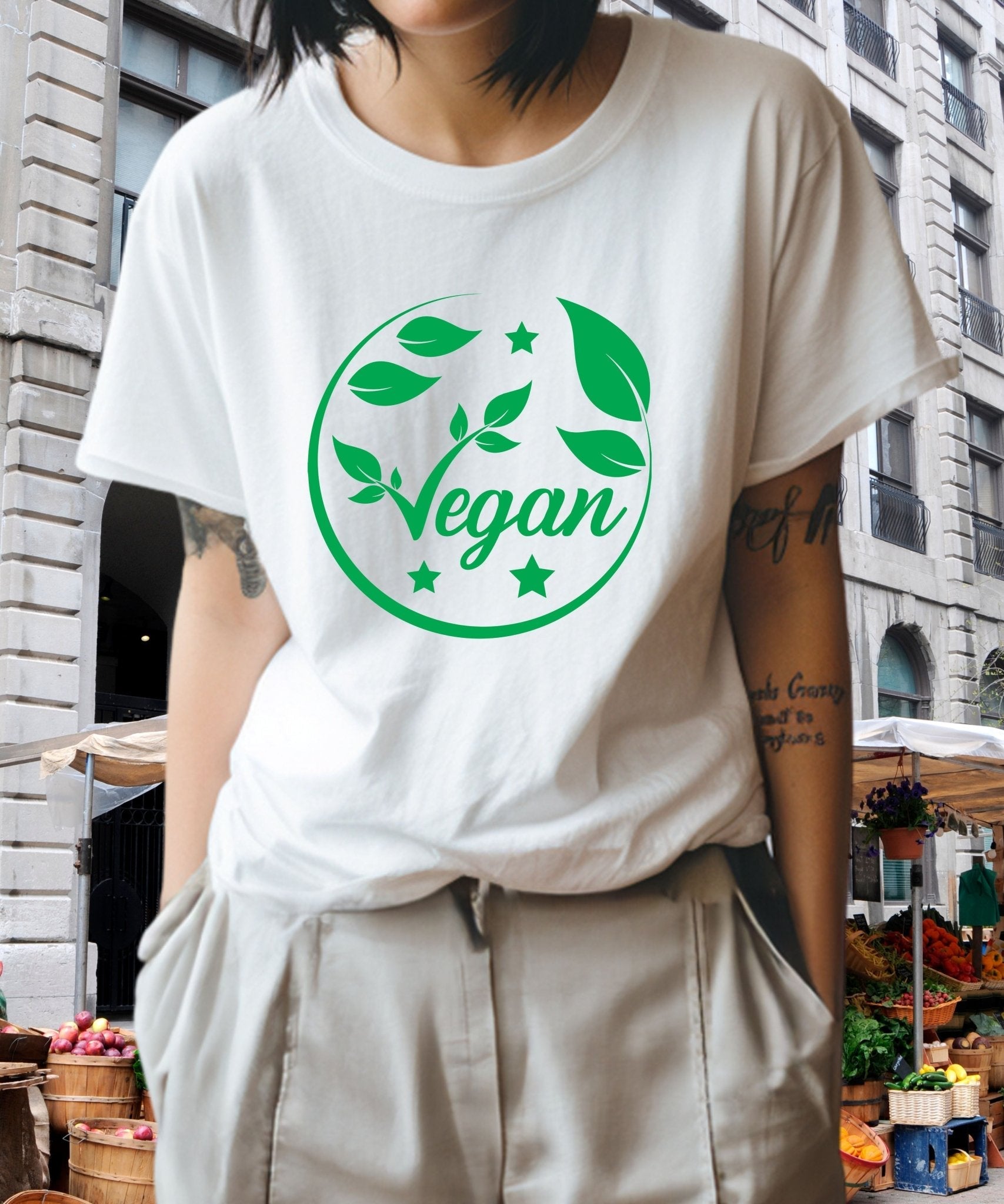 Radiate in 'Vegan' Classic Unisex Tee, Vegan Fashion Finds - Happiness A Click Away