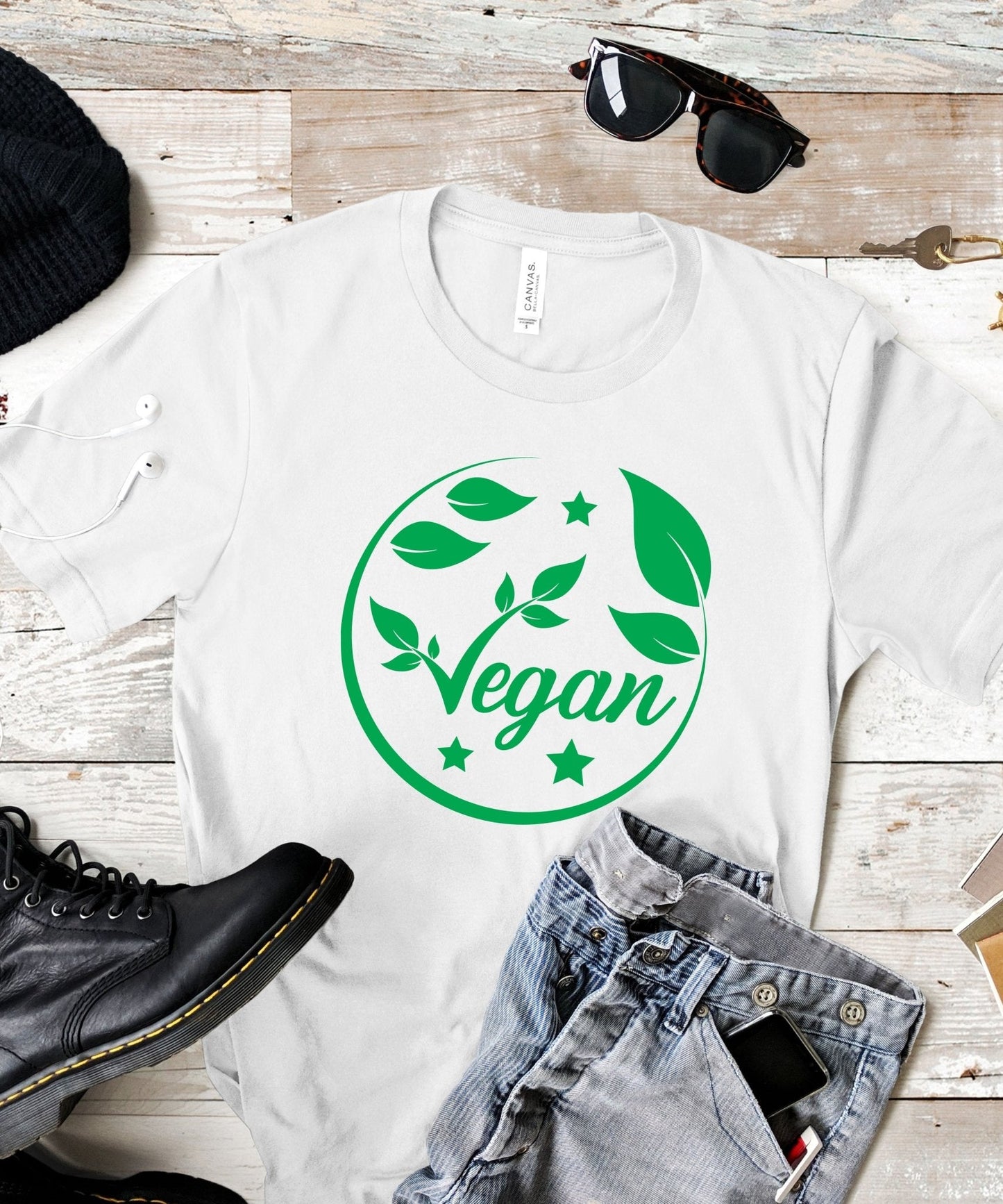 Radiate in 'Vegan' Classic Unisex Tee, Vegan Fashion Finds - Happiness A Click Away