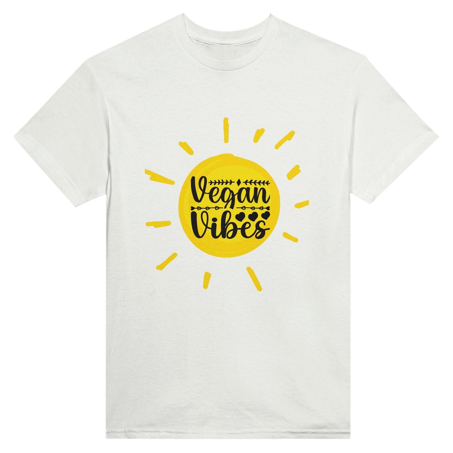 Radiate in 'Vegan Vibes in Sunshine' Classic Unisex Tee, Vegan Fashion Finds - Happiness A Click Away