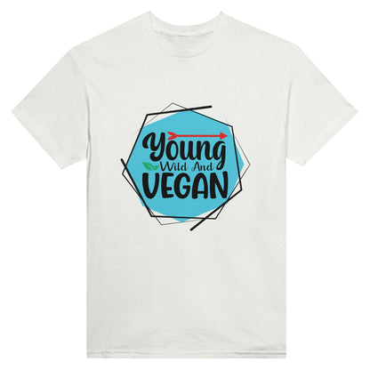 Radiate in Young, Wild, and Vegan Classic Unisex Tee, Vegan Fashion Finds - Happiness A Click Away