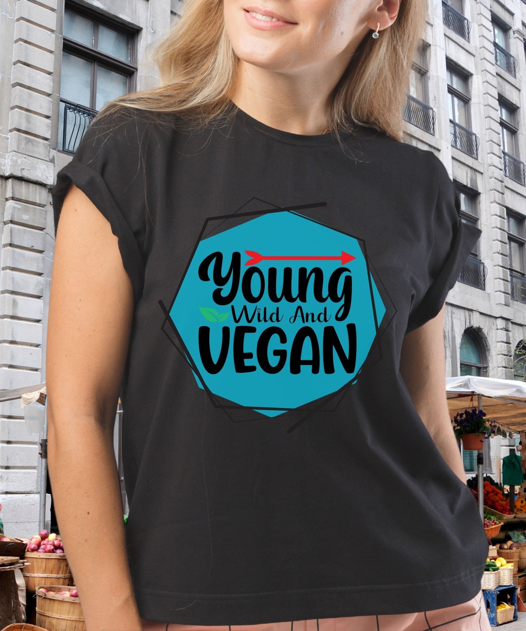 Radiate in Young, Wild, and Vegan Classic Unisex Tee, Vegan Fashion Finds - Happiness A Click Away