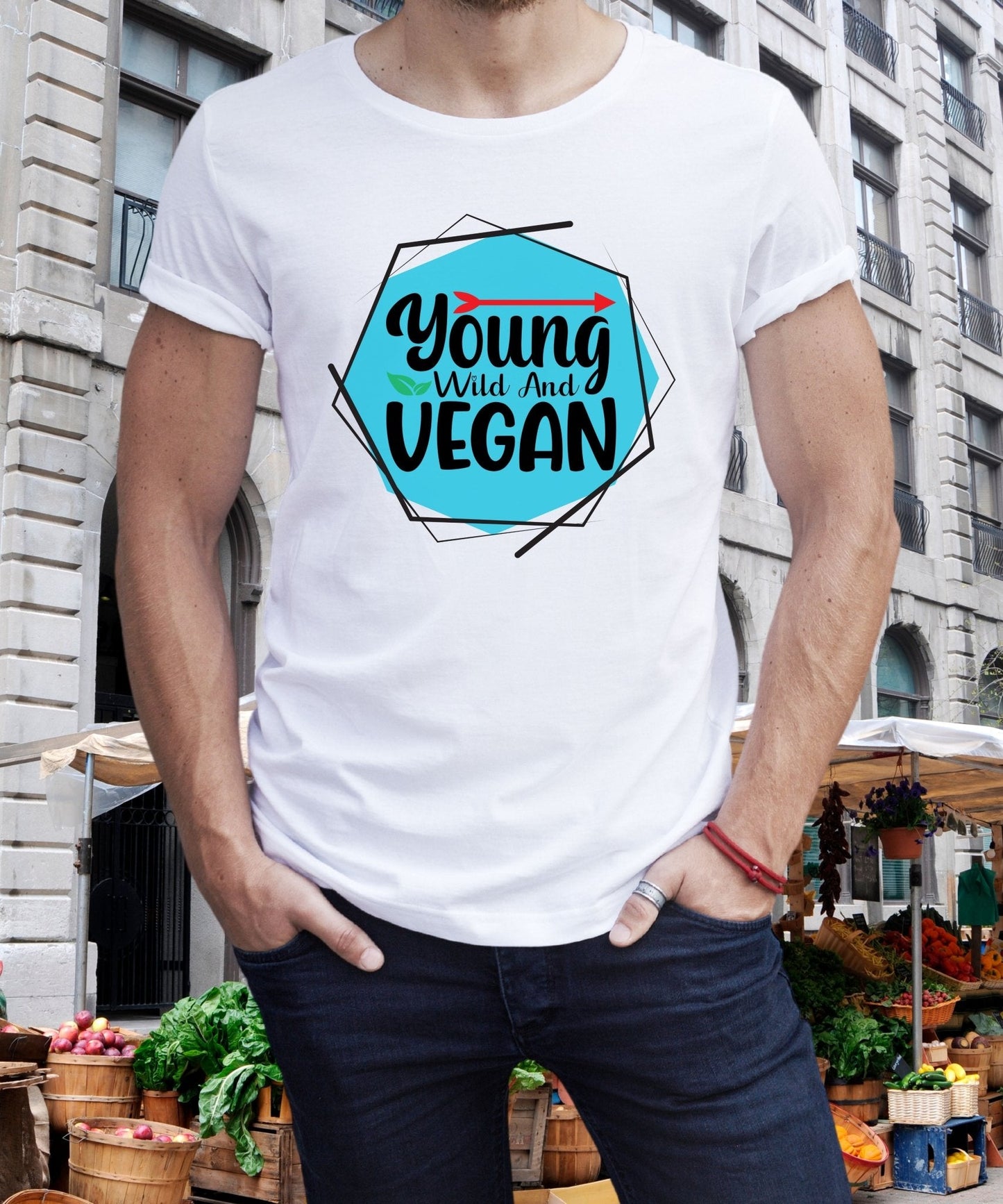 Radiate in Young, Wild, and Vegan Classic Unisex Tee, Vegan Fashion Finds - Happiness A Click Away