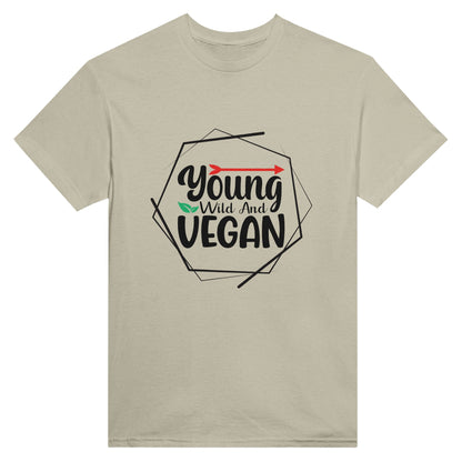 Radiate in Young, Wild, and Vegan no colour Tee, Vegan Fashion Finds - Happiness A Click Away