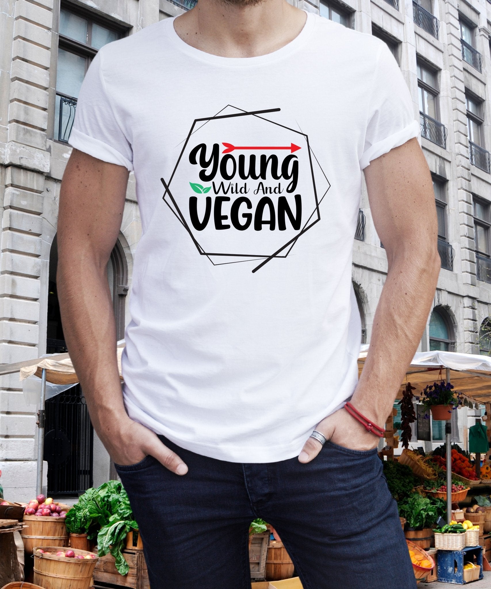 Radiate in Young, Wild, and Vegan no colour Tee, Vegan Fashion Finds - Happiness A Click Away