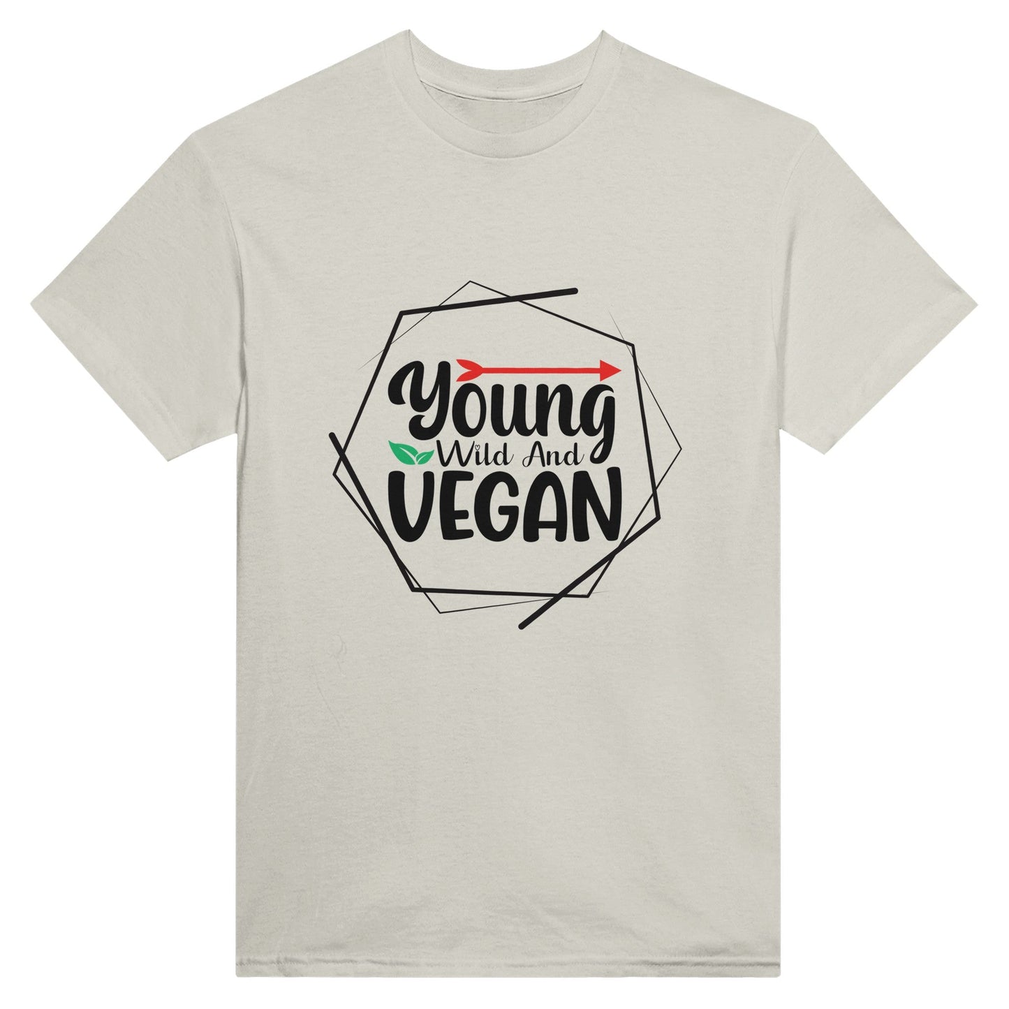 Radiate in Young, Wild, and Vegan no colour Tee, Vegan Fashion Finds - Happiness A Click Away