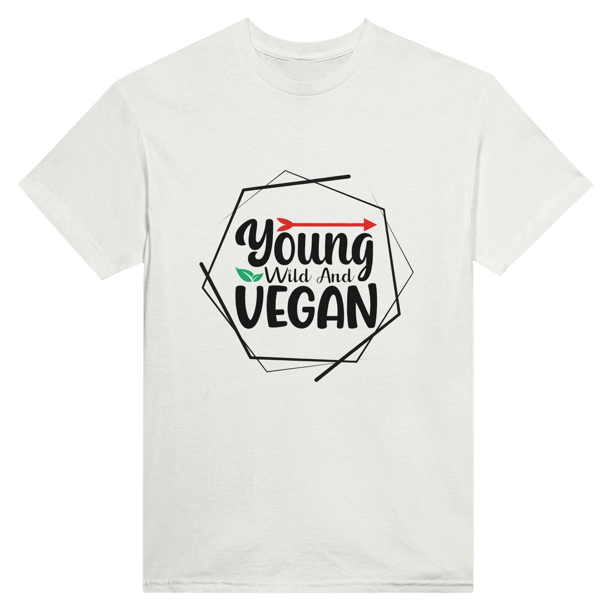 Radiate in Young, Wild, and Vegan no colour Tee, Vegan Fashion Finds - Happiness A Click Away