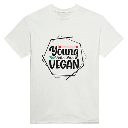 Radiate in Young, Wild, and Vegan no colour Tee, Vegan Fashion Finds - Happiness A Click Away