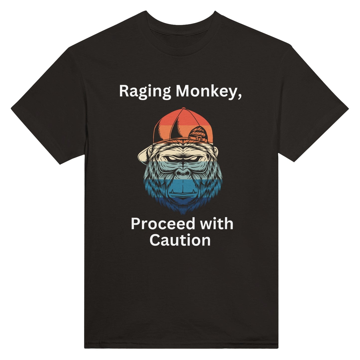 Raging Monkey T-shirt - Happiness A Click Away