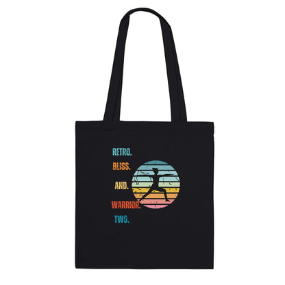 Retro Bliss & Warrior Two - Classic Tote Bag - Happiness A Click Away