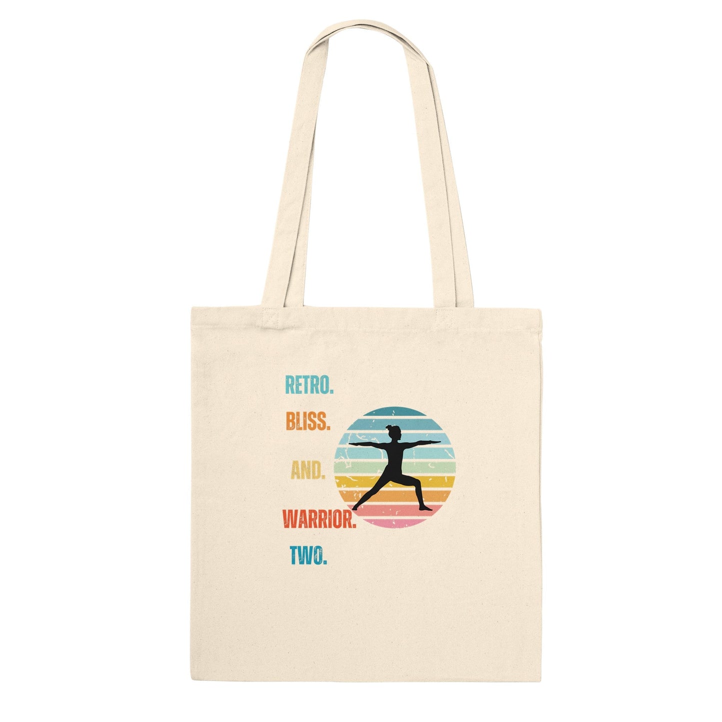 Retro Bliss & Warrior Two - Classic Tote Bag - Happiness A Click Away