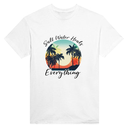 Salt Water Heals Everything Unisex Crewneck T - shirt, Summer Collection - Happiness A Click Away