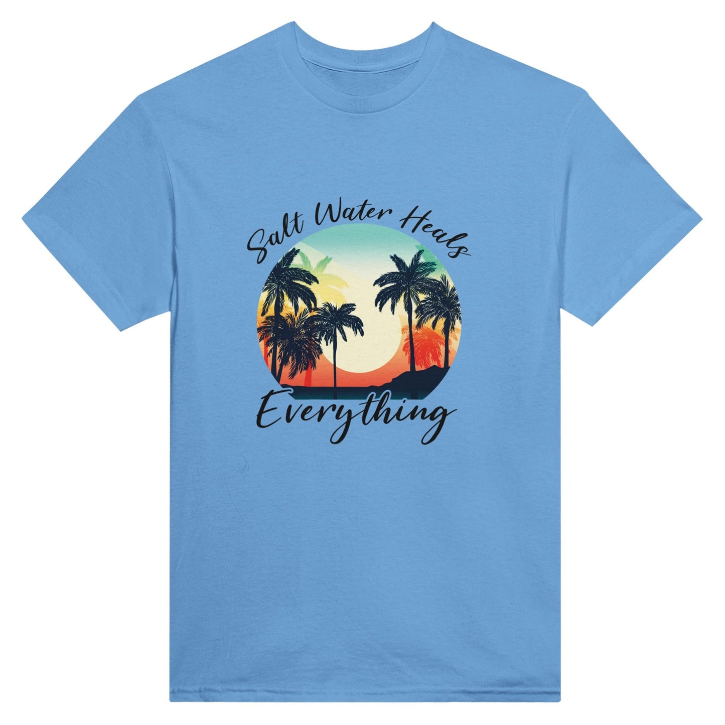 Salt Water Heals Everything Unisex Crewneck T - shirt, Summer Collection - Happiness A Click Away