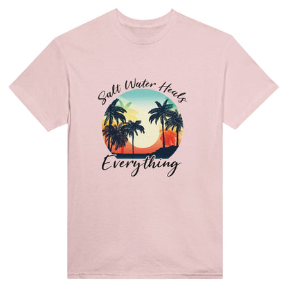 Salt Water Heals Everything Unisex Crewneck T - shirt, Summer Collection - Happiness A Click Away