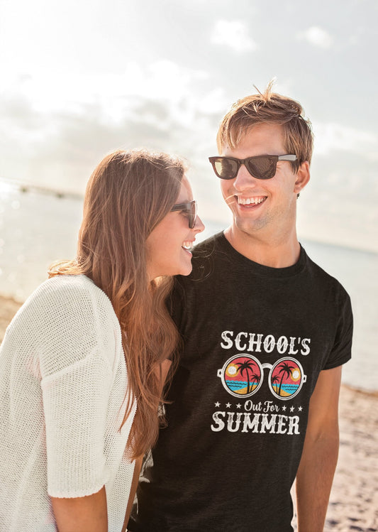 School's Out for Summer Unisex Crewneck T - shirt, Summer Collection - Happiness A Click Away