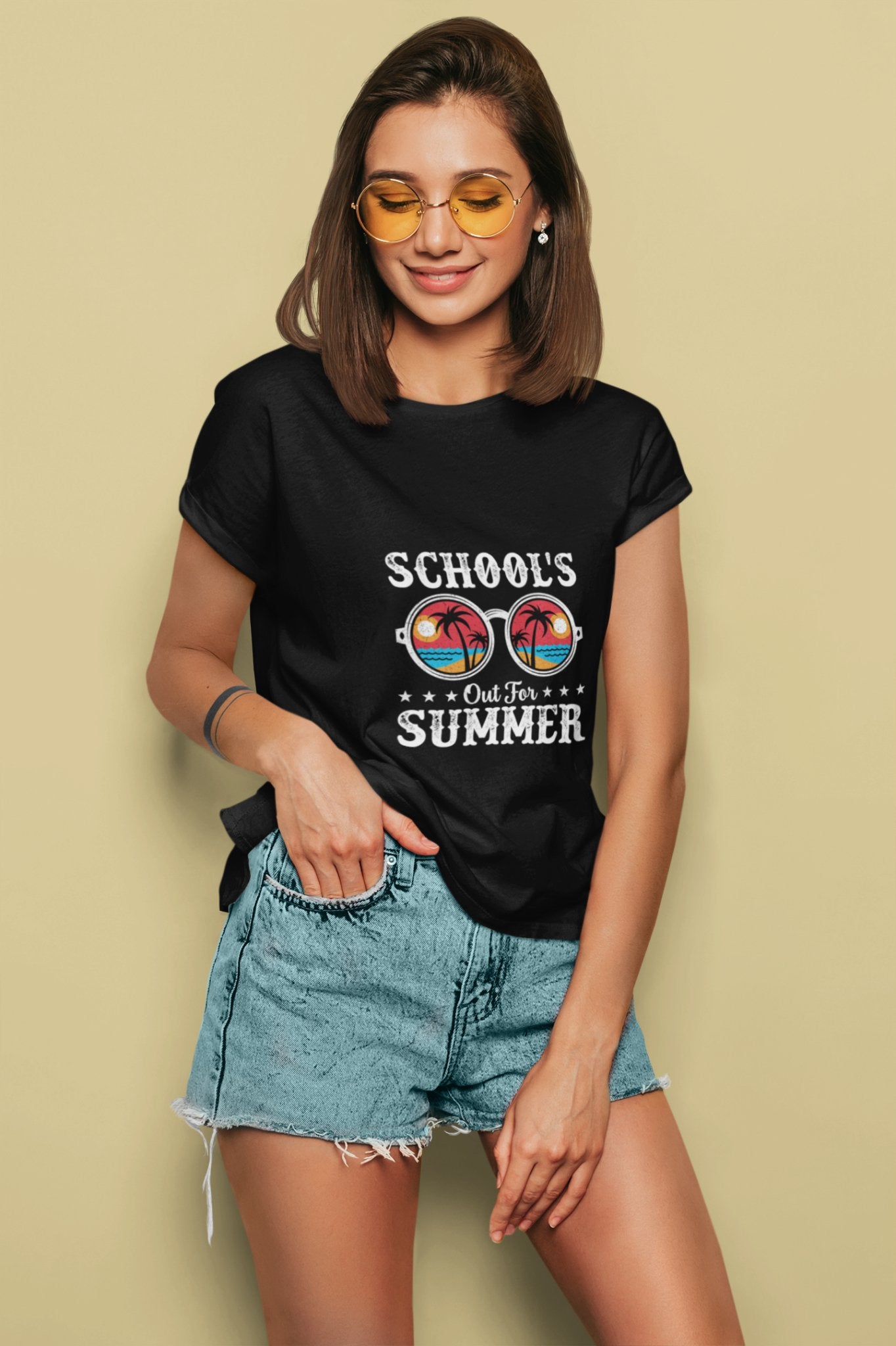 School's Out for Summer Unisex Crewneck T - shirt, Summer Collection - Happiness A Click Away