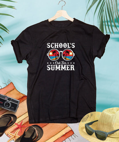 School's Out for Summer Unisex Crewneck T - shirt, Summer Collection - Happiness A Click Away