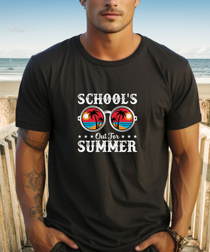 School's Out for Summer Unisex Crewneck T - shirt, Summer Collection - Happiness A Click Away