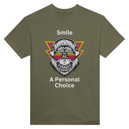 Smile, A Personal Choice T-shirt - Happiness A Click Away