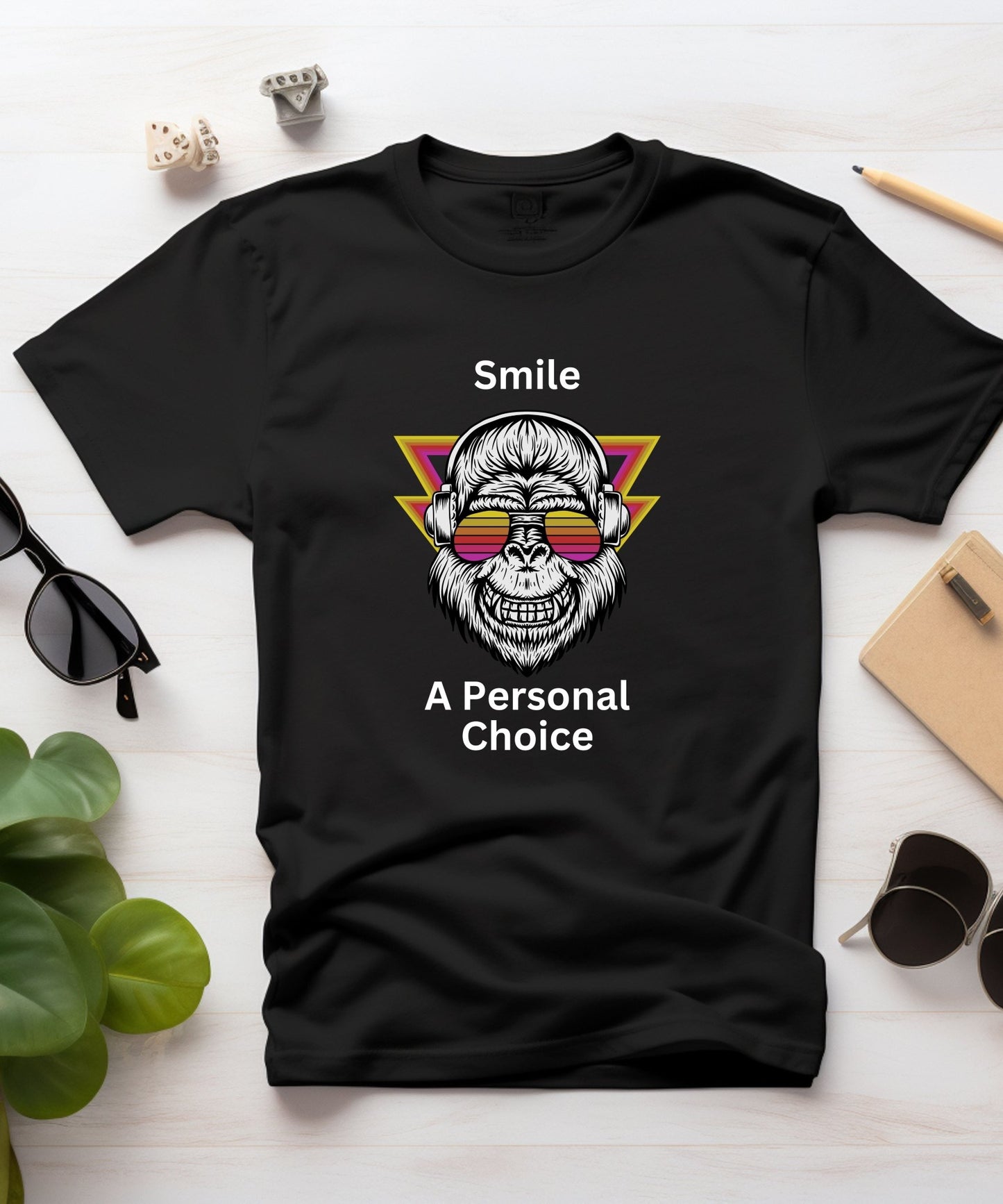 Smile, A Personal Choice T-shirt - Happiness A Click Away