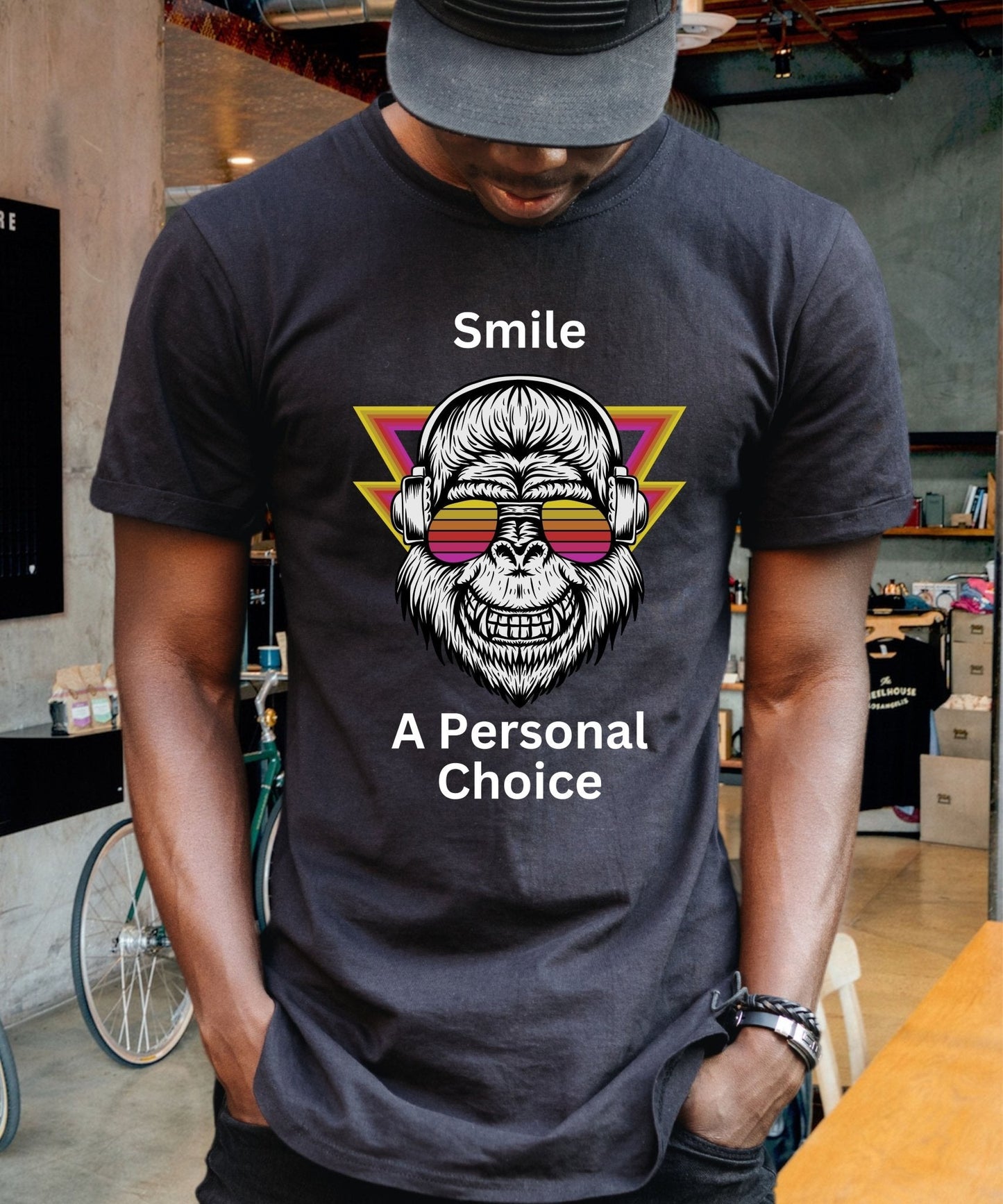 Smile, A Personal Choice T - shirt, Expressions of the Day - Happiness A Click Away