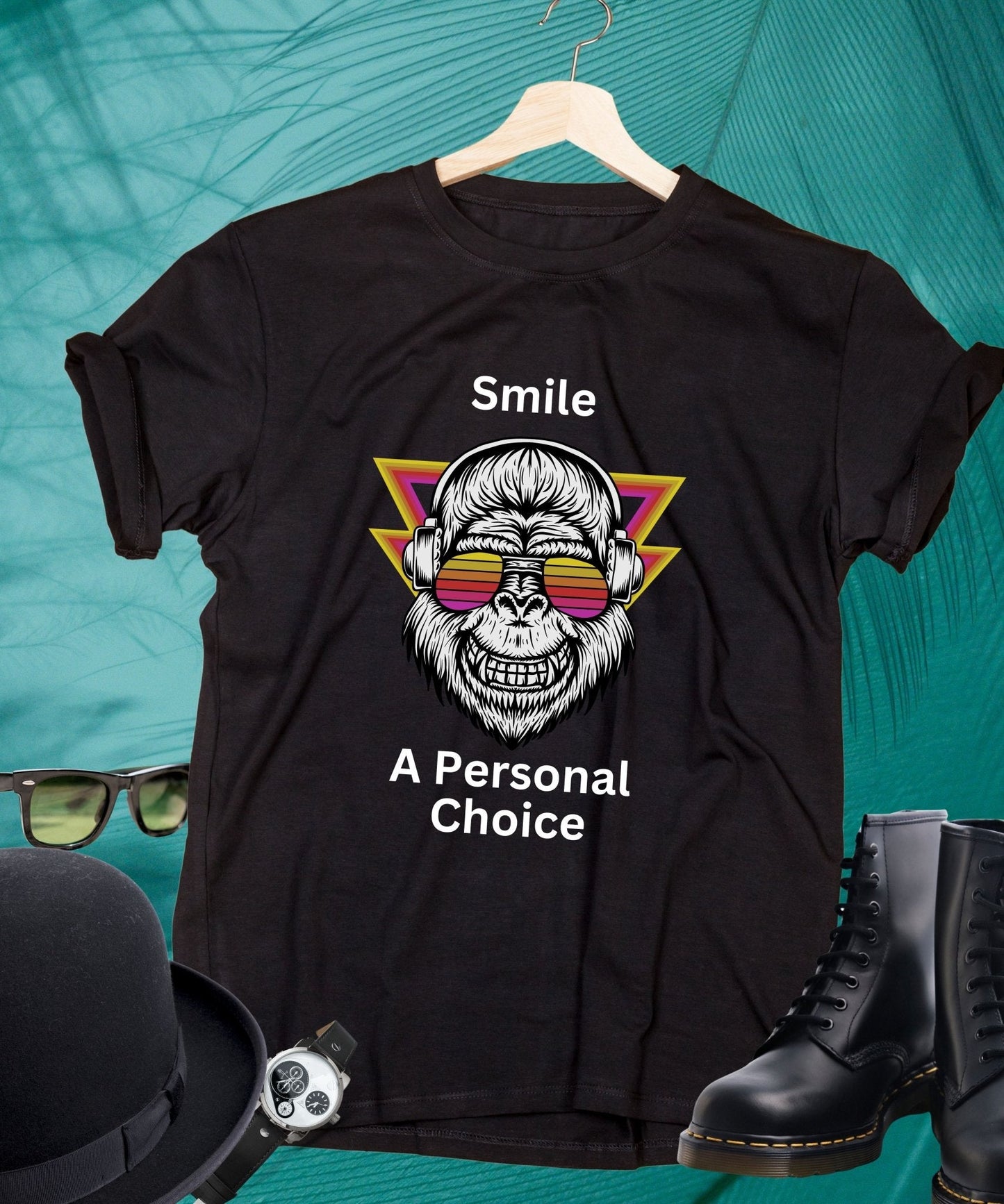 Smile, A Personal Choice T - shirt, Expressions of the Day - Happiness A Click Away