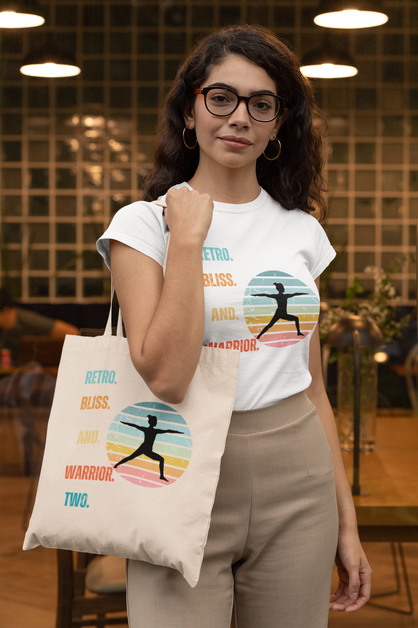 Retro Bliss & Warrior Two - Classic Tote Bag