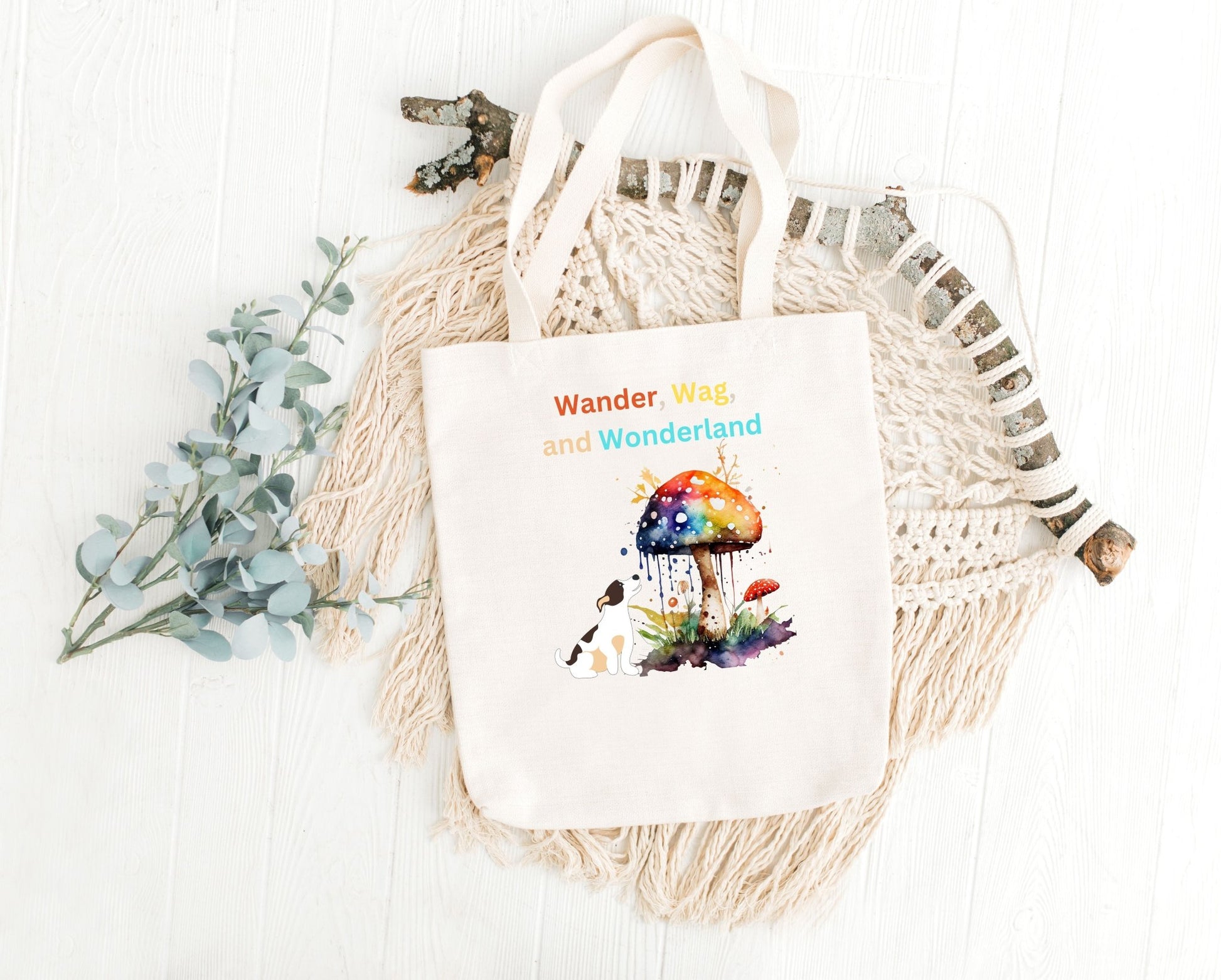 Wander, Wag, and Wonderland - Classic Tote Bag - Happiness A Click Away