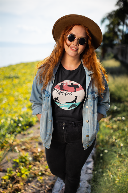 You Got This Unisex Crewneck T-Shirt with Yoga Poses